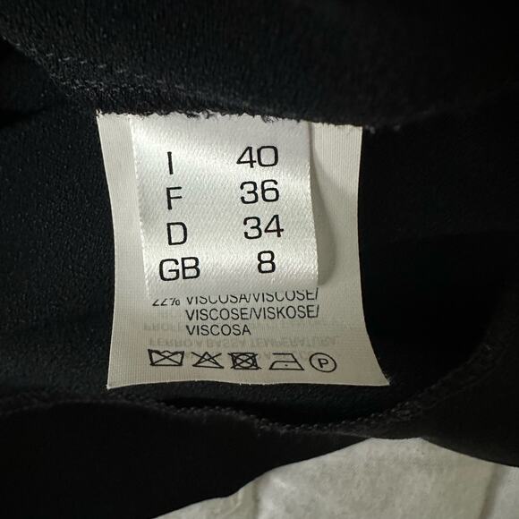 JENNIFER TATTANELLI Womens Dress 40 US 4 Black Shift Cocktail Quiet Luxury - Picture 6 of 11